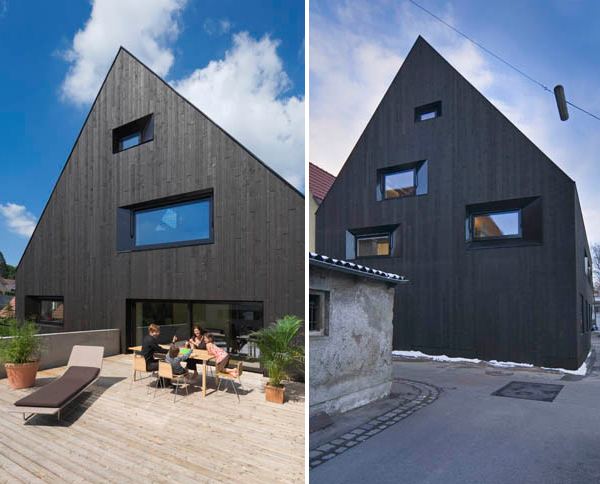ชอบบันไดลอยแบบนี้อ่ะContemporary Timber House &ndash; German City Home