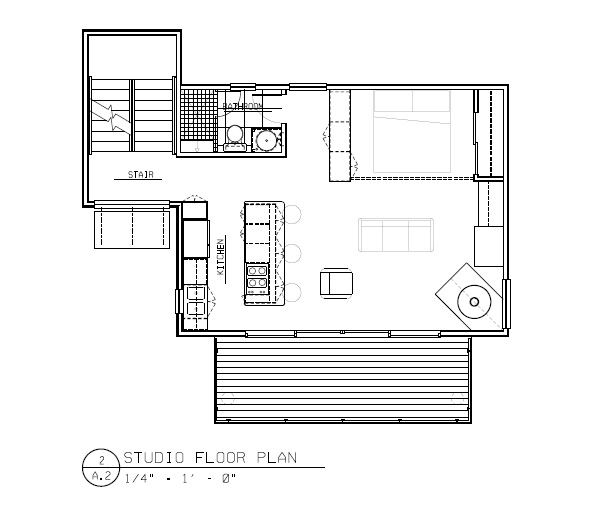 Modern Studio House Plan in Rhode Island by Native Architect
