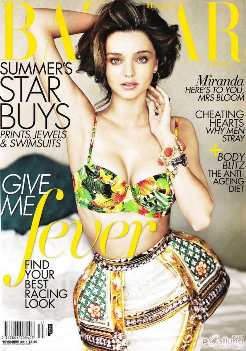 Miranda Kerr @ Harper&rsquo;s Bazaar Australia November 2011