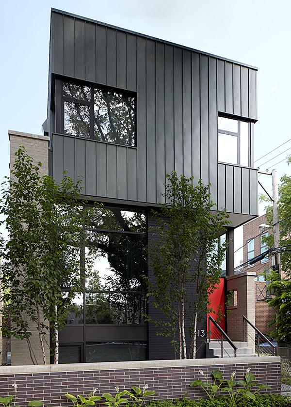 โล่งสบายดีจังChicago Modern House Design - amazing rooftop patio