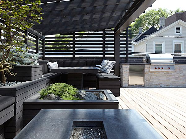 โล่งสบายดีจังChicago Modern House Design - amazing rooftop patio