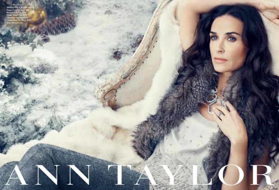 Demi Moore Goes Nordic for Ann Taylor&rsquo;s Holiday 2011 Campaign