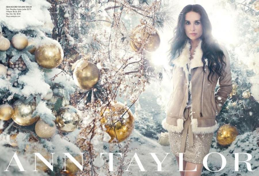 Demi Moore Goes Nordic for Ann Taylor&rsquo;s Holiday 2011 Campaign