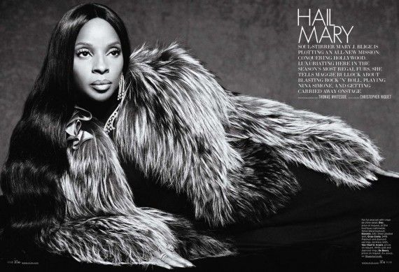 Mary J Blige ในนิตยสาร Elle Magazine!