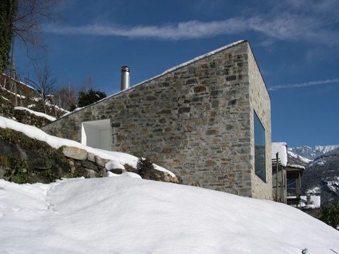 Stone House Fronts – Rustic addition to Swiss mountains