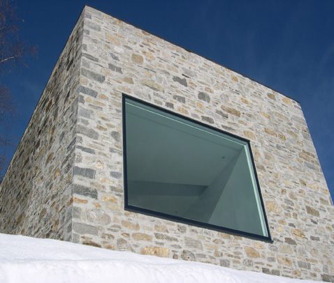 Stone House Fronts – Rustic addition to Swiss mountains