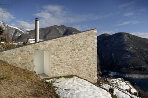 Stone House Fronts – Rustic addition to Swiss mountains