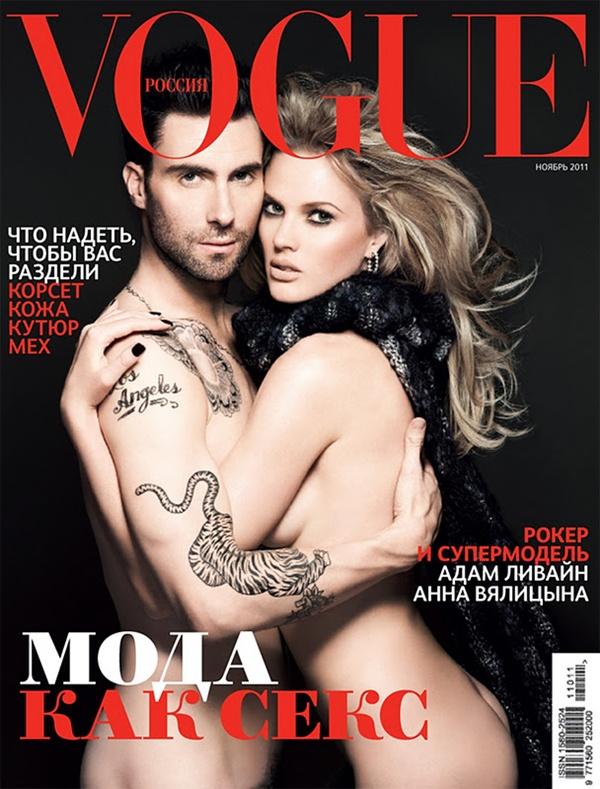 Adam Levine & Anne Vyalitsyna @ VOGUE RUSSIA NOVEMBER 2011