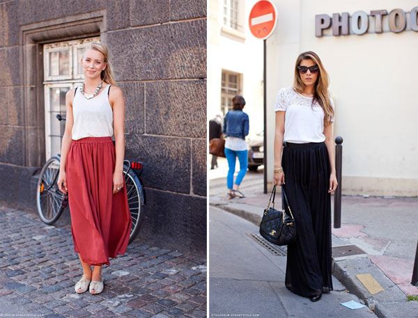 กระโปรงยาวแฟชั่น สวยๆ เก๋ๆ