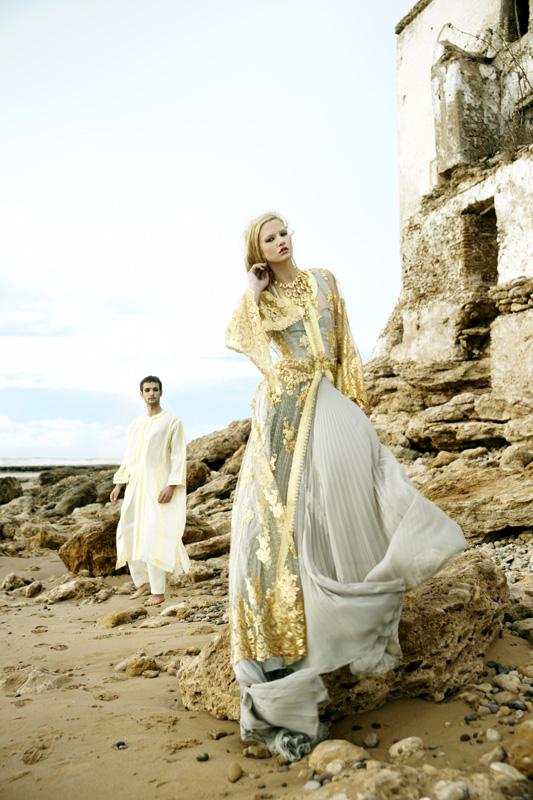 ไฮแฟชั่น การแต่งงานแบบดั้งเดิม ของชาวโมรอกกัน ในชายหาด มาราเคช