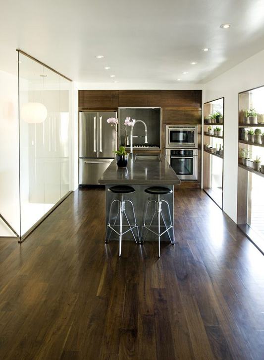 Utah Modern Homes for Sale - dark walnut makes it!