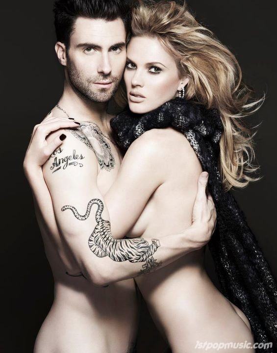 Adam Levine ควงแฟนสาว Anne Vyalitsyna เปลื้องผ้าขึ้นปก Vogue Russia!!!!