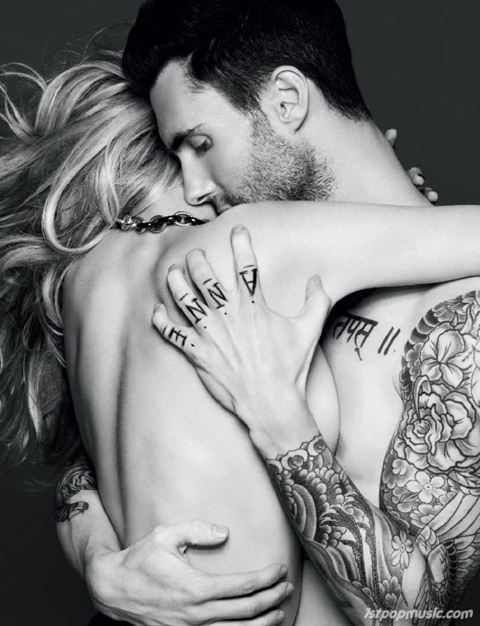 Adam Levine ควงแฟนสาว Anne Vyalitsyna เปลื้องผ้าขึ้นปก Vogue Russia!!!!