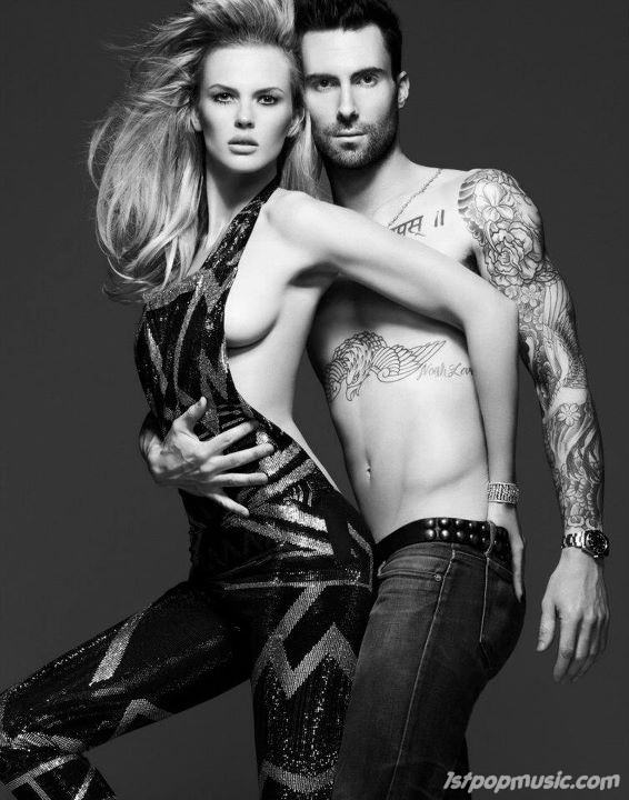 Adam Levine ควงแฟนสาว Anne Vyalitsyna เปลื้องผ้าขึ้นปก Vogue Russia!!!!