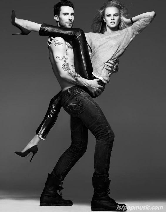 Adam Levine ควงแฟนสาว Anne Vyalitsyna เปลื้องผ้าขึ้นปก Vogue Russia!!!!