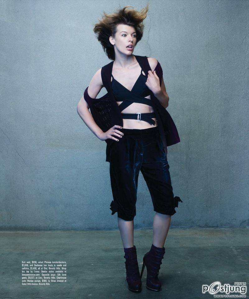 Milla Jovovich @ Angeleno Magazine October 2011