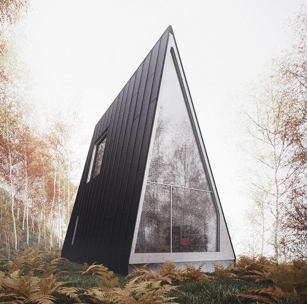 ดูเหมือนโลกอนาคตเลยอ่ะVacation House Plans – A-Frame