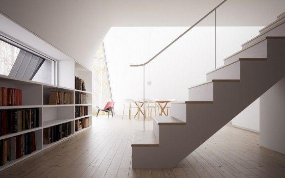 ดูเหมือนโลกอนาคตเลยอ่ะVacation House Plans – A-Frame