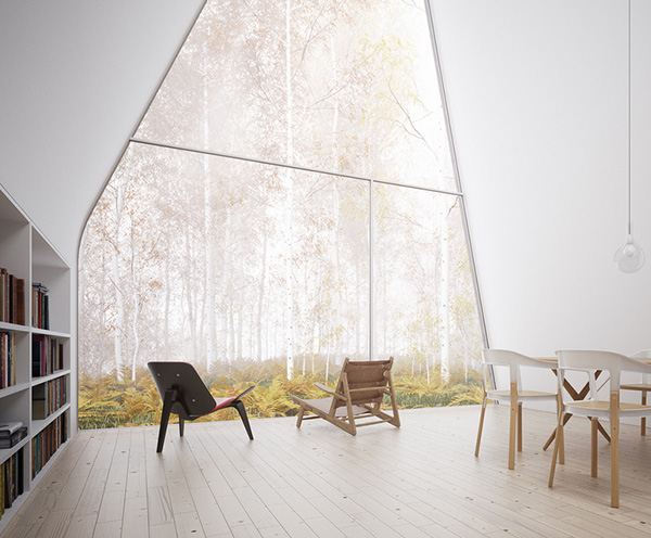 ดูเหมือนโลกอนาคตเลยอ่ะVacation House Plans – A-Frame