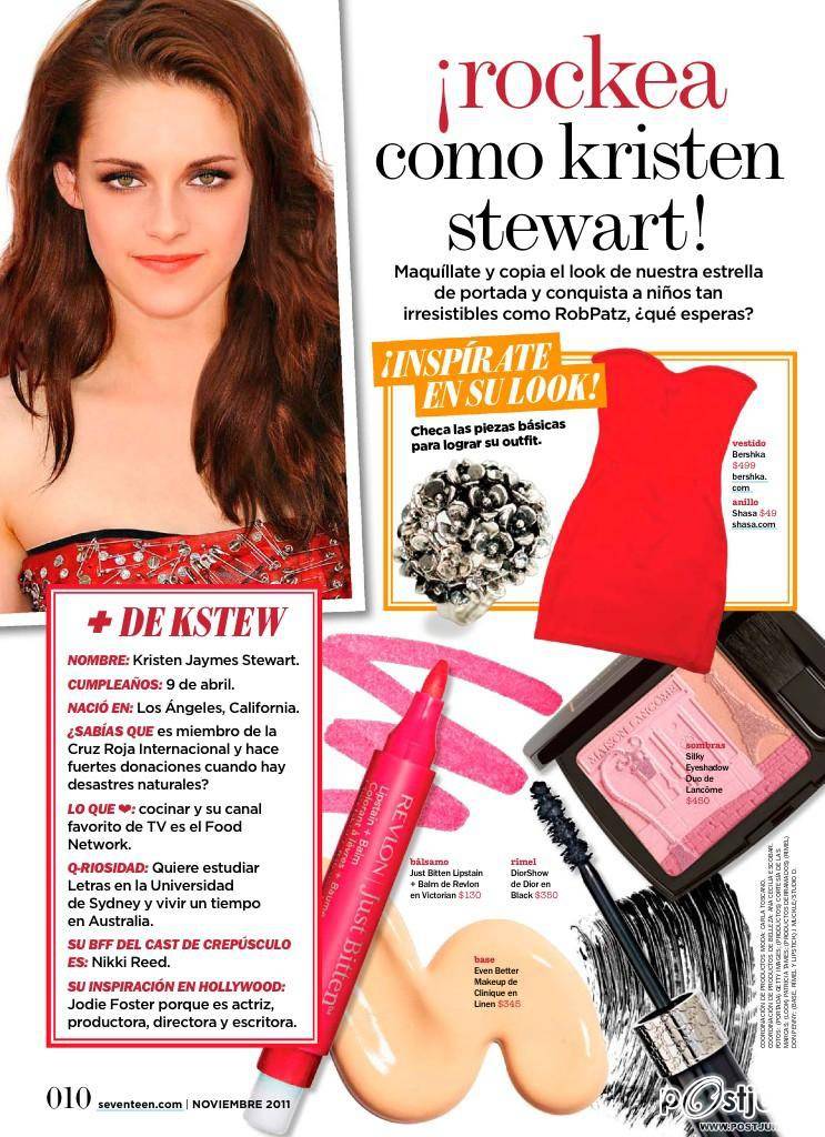 Kristen Stewart @ Seventeen Mexico November 2011