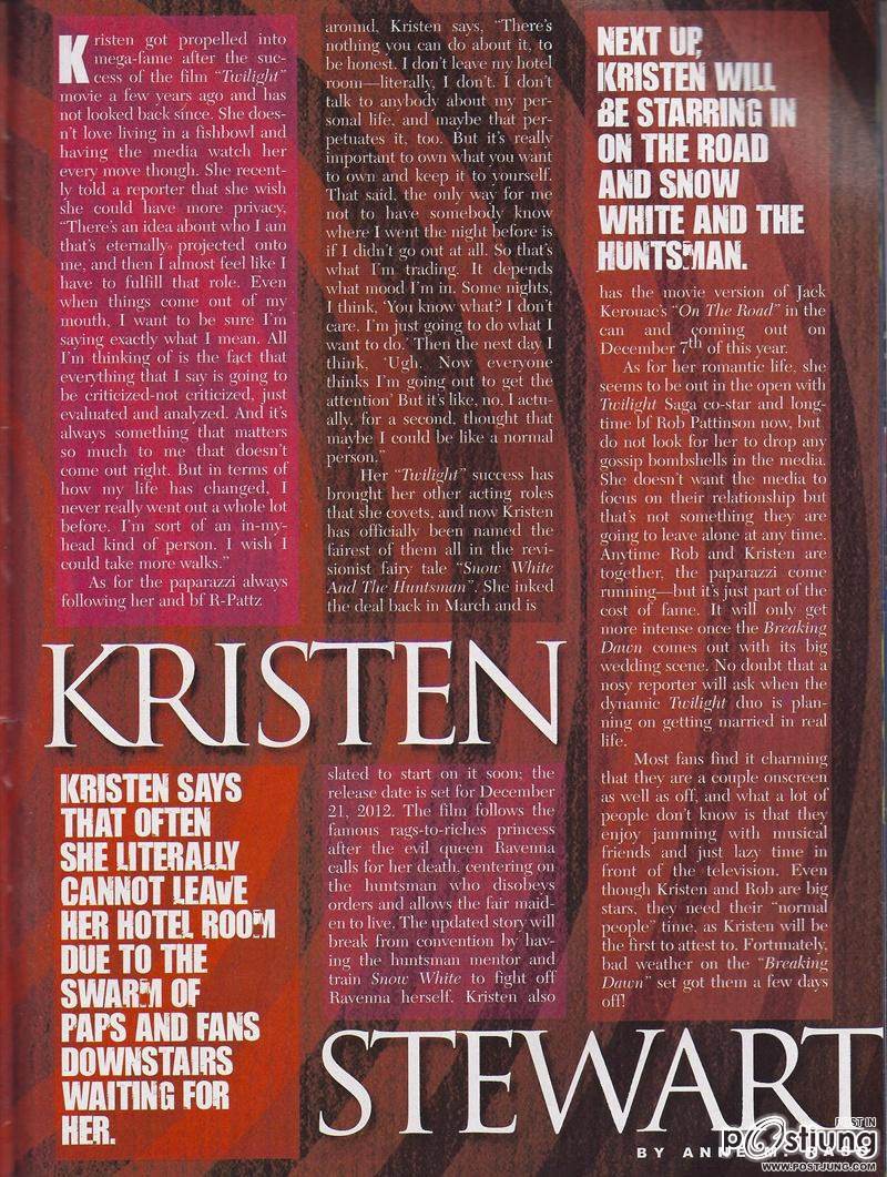 Scans of 'Breaking Dawn' @ Faces Magazine Fall 2011