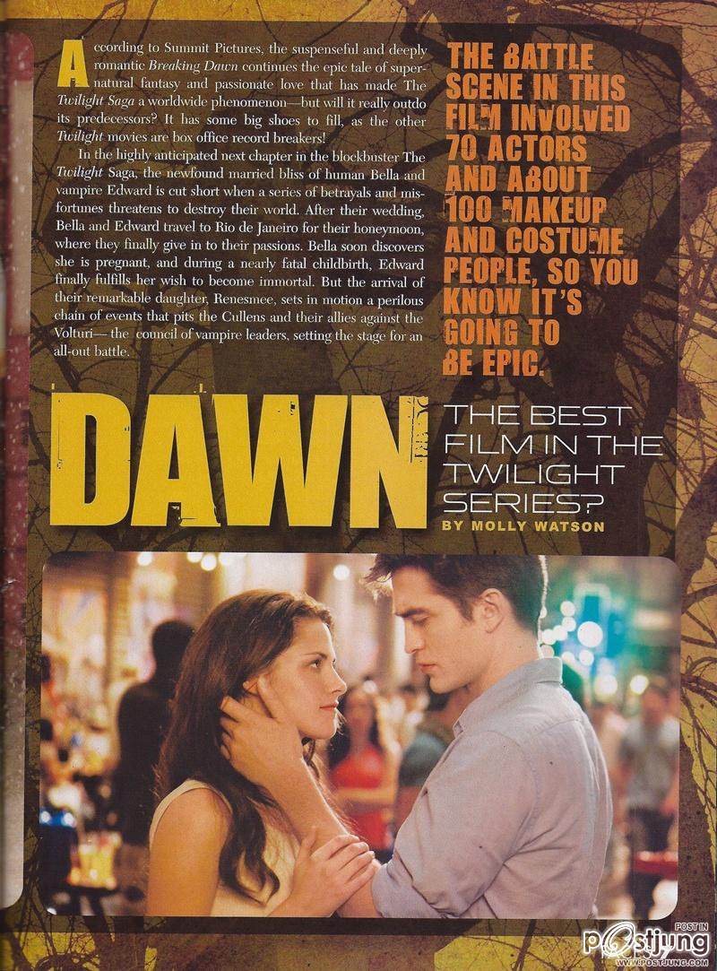Scans of 'Breaking Dawn' @ Faces Magazine Fall 2011