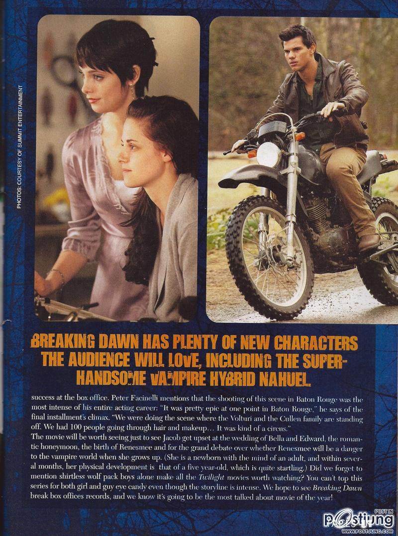 Scans of 'Breaking Dawn' @ Faces Magazine Fall 2011