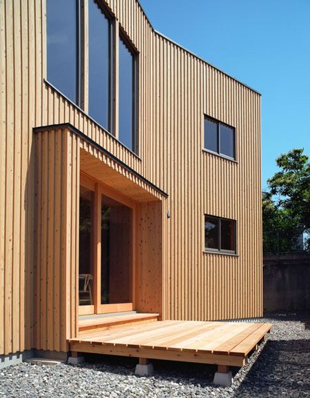 House with Wood Exteriors and Interiors in Japan