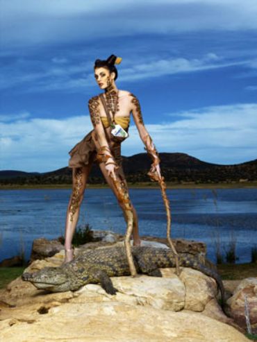 ไฮแฟชั่น บอดี้ เพ้นท์ เป็นสัตว์ป่าต่างๆของแอฟริกา ให้กับ โลชั่นทาผิว ลูบริเดิร์ม กับจระเข้