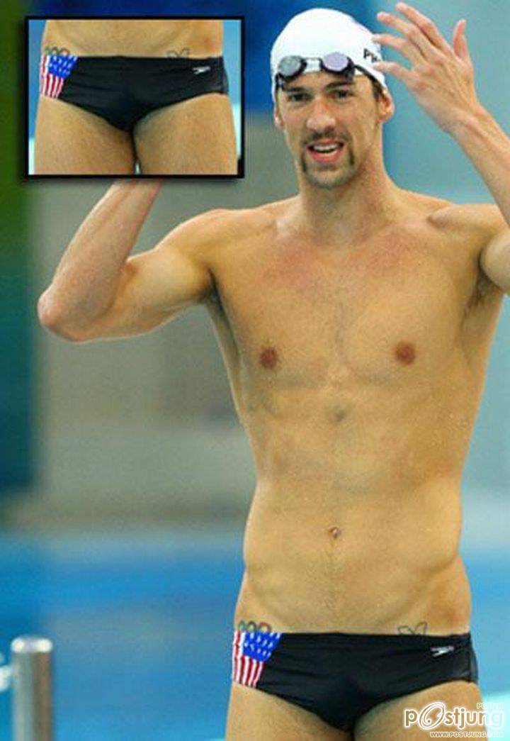 Michael-phelps นักว่ายน้ำซี๊สสสน้ำกระจาย