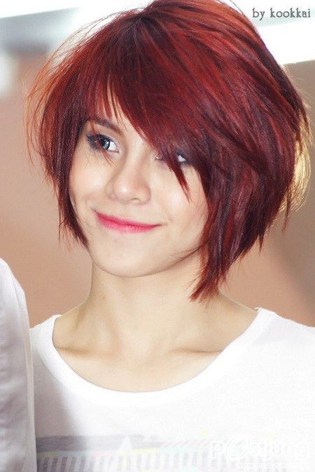 พะแพงAF4 ผมสั้นสีแดงสุดเท่