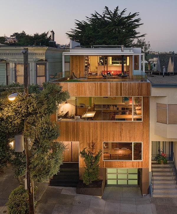 เห็นครั้งแรกตกใจ และชอบLive / Work House Plan in San Francisco for Modern Architect