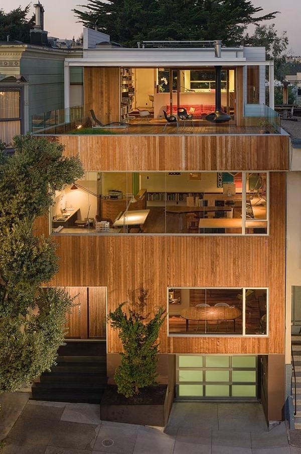 เห็นครั้งแรกตกใจ และชอบLive / Work House Plan in San Francisco for Modern Architect