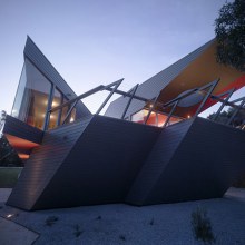 Holiday Beach House Design: everything shaped as 'K'