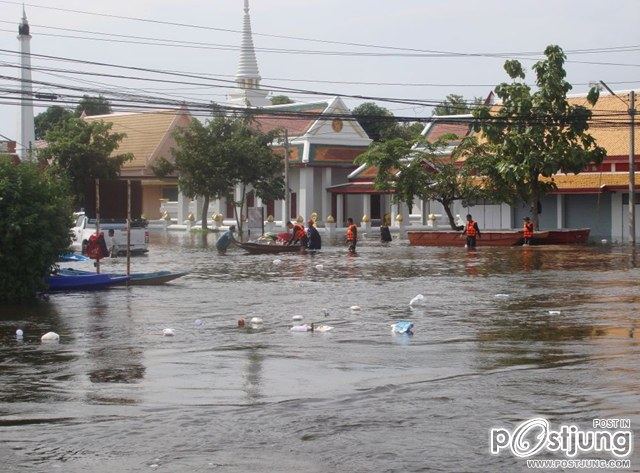 วัดมณีชลขัณฑ์ จังหวัดลพบุรี ถูกน้ำท่วม ปี พ.ศ.2554