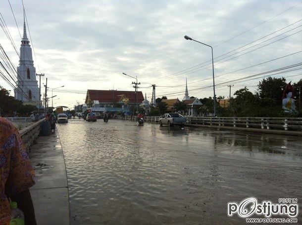 วัดมณีชลขัณฑ์ จังหวัดลพบุรี ถูกน้ำท่วม ปี พ.ศ.2554