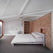 Modern Loft Living in Australia - oriented strand board charm!