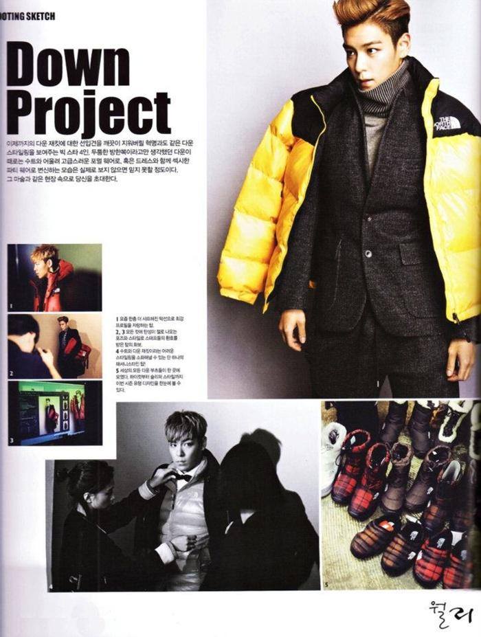 TOP for The North Face @ Singles Magazine
