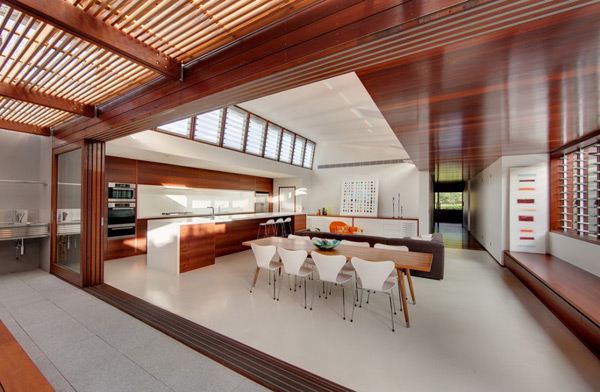 Wood brings warmth to home design ...