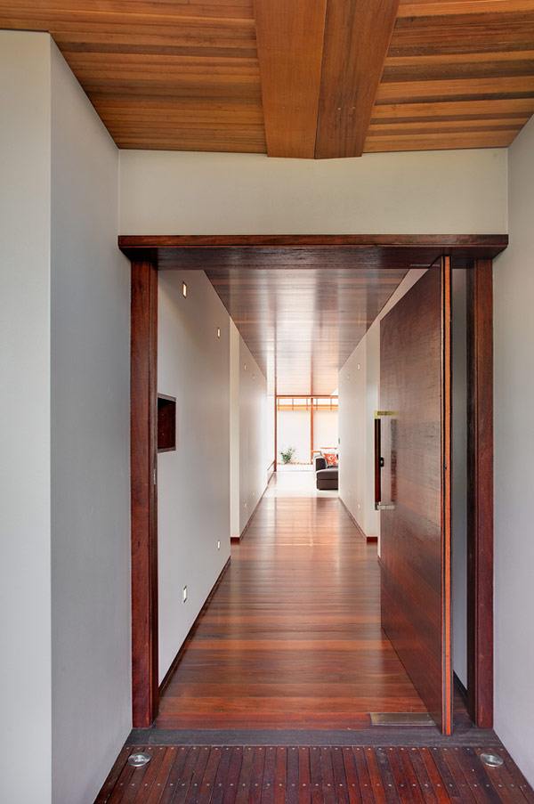 Wood brings warmth to home design ...