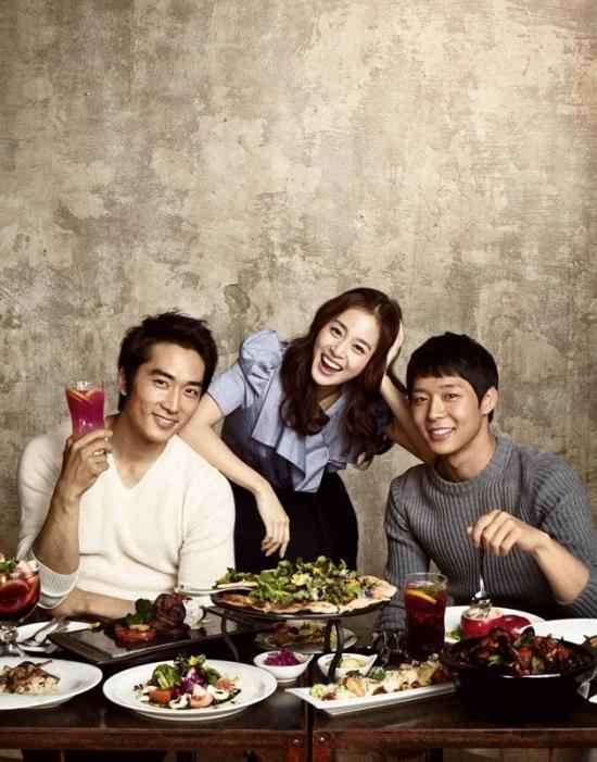 Song Seung Heon, Kim Tae Hee & Park Yu Chun’s Italian Restaurant Campaign