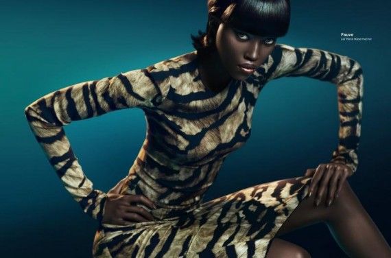 Nayasha Matohodze ถ่ายแบบ “Fauve” ในนิตยสาร Numero Magazine