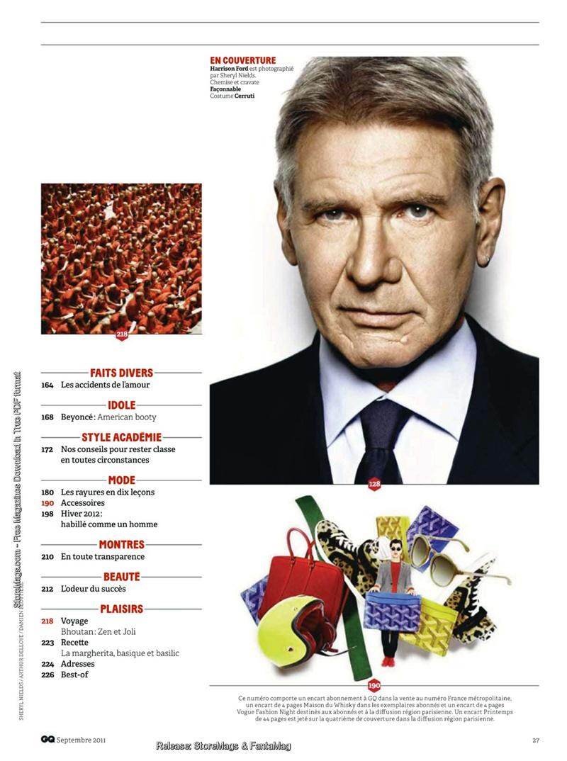 Harrison Ford @ GQ France September 2011