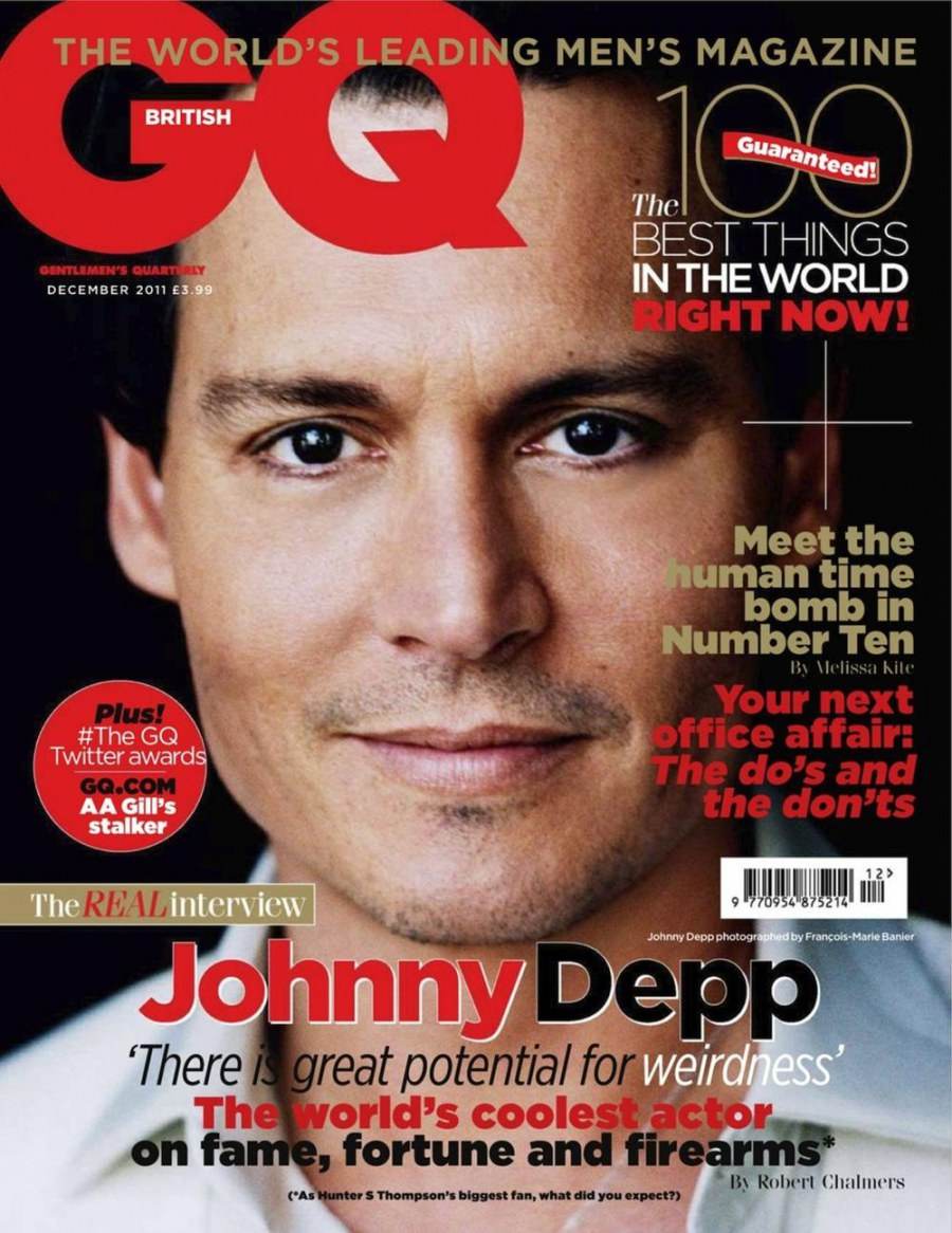 Johnny Depp @ GQ UK December 2011