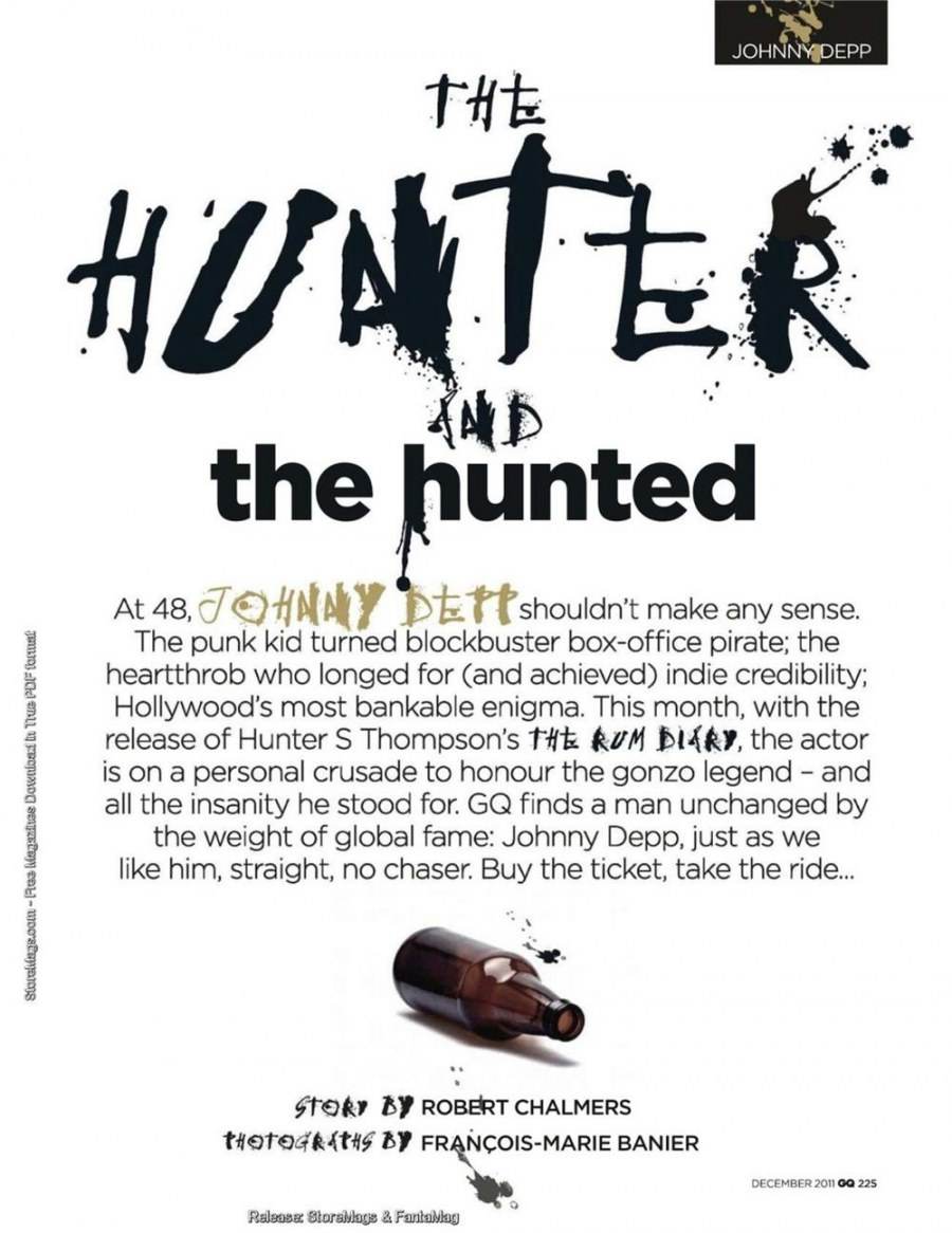 Johnny Depp @ GQ UK December 2011