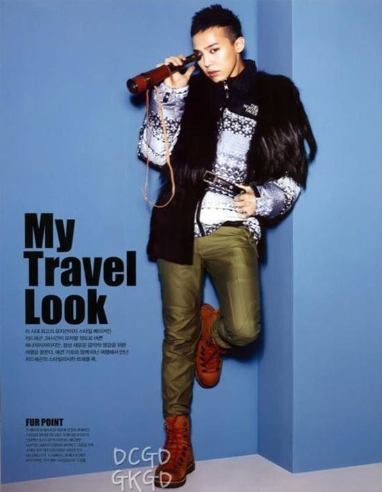 G-Dragon @ The North Face Style Book with Gaho