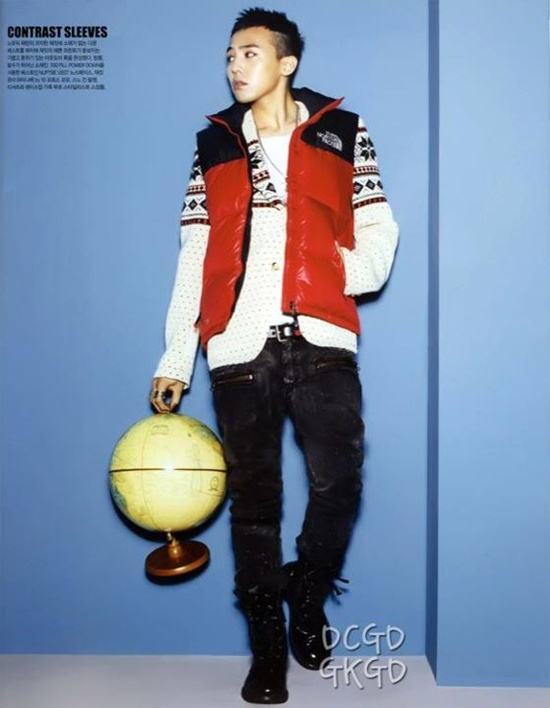 G-Dragon @ The North Face Style Book with Gaho