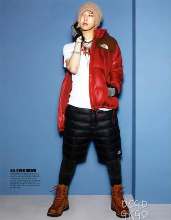 G-Dragon @ The North Face Style Book with Gaho