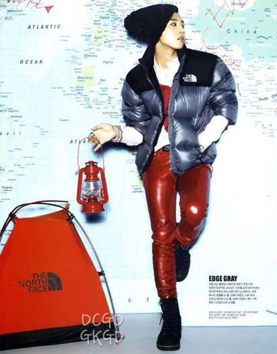 G-Dragon @ The North Face Style Book with Gaho