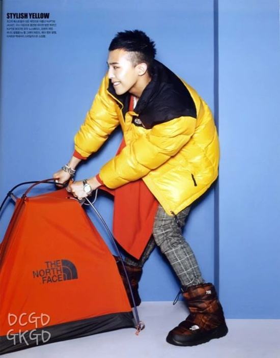 G-Dragon @ The North Face Style Book with Gaho